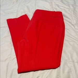 LOFT Red Ankle Pants